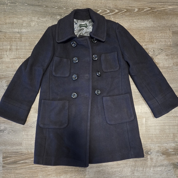 Navy Double-Breasted Coat - Picture 1 of 5